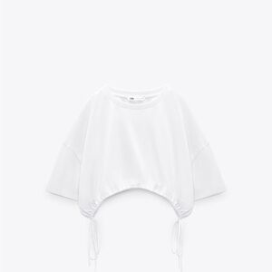 Zara drop tie top